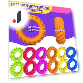 Stretchy Silicone Sensory Ring for Focus — Blocks, Henglinpar