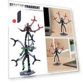 3D Printed Titan Robot Mobile Doll Set — Collectible Statues, Joliannss