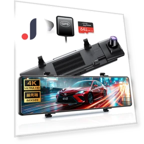 4K Dash Cam with Rear Camera — Rearview Cameras for Cars, SAMURAI STYLE