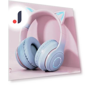 Cat Ear Bluetooth Gaming Headphones — Over-Ear Headphones, SmartGears