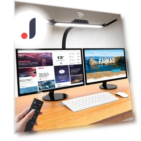 Desk Light Clamp Control 3 Light Stand — Study & Desk Lighting, SAMURAI STYLE