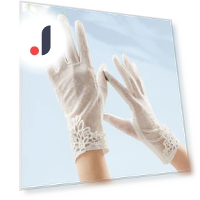 Fashionable Summer Cotton Gloves with Print — Gloves, Co fashion