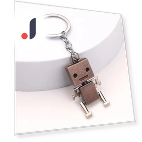 Fashionable Universal Metal Screw Robot Keychain — Keychains & Keyrings, Precious watch