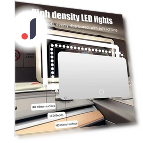 HD Car Mirror with LED Makeup Light — Interior Mirrors, Cozy Cottage-Relax