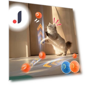 Interactive Jumping Ball for Cats — Balls, JUN JUN