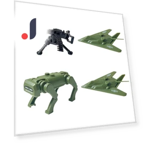 Military Stealth Drone Bionic Robot Dog — Construction Kits, Treasure Chest For Children