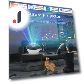 Northern Lights Bluetooth Laser Star Projector with White Noise — Home Theater Projectors, Computer boost
