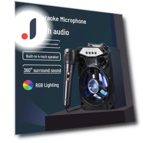 Portable Color Bluetooth Speaker with Microphone — Portable Audio, AI Supermarket