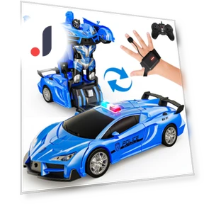 Radio Controlled Car for Kids Robot Toy Transformation Gesture Control Toy Car — Interactive Figures & Robots, hayatospeed