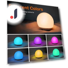 Rechargeable Night Light with Touch Control — Night Lights, Blackcurrant