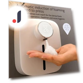 Rechargeable Wall-Mounted Soap Dispenser with Temperature Display — Hand Dryers, Vinde Home