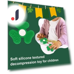 Shamrock Spinner Stress Relief Stone — Blocks, Toy