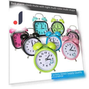 Silent Metal Alarm Clock with Light — Clocks, WoW Home