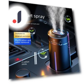 Smart Dual-Nozzle Car & Home Air Humidifier — Air Moisturizers, Small Appliances