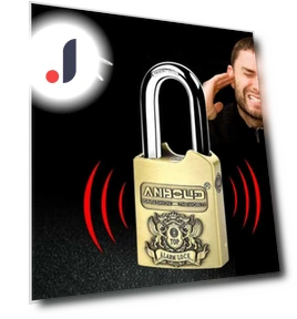 Smart Lock Alarm Padlock — Padlocks & Hasps, MoRub-Japan