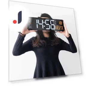 16-inch LED Digital Wall Clock Nordic with Large Display for Living Room — Clocks, Smarter than future
