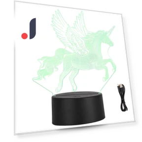 3D Unicorn Night Light — Kids' Lamps, GoolRC