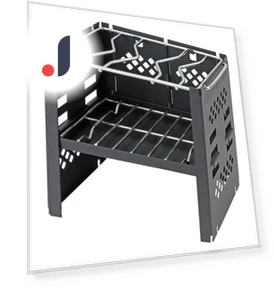 Barbecue Fire Pit Stand — Grill Carts, CAPTAIN STAG