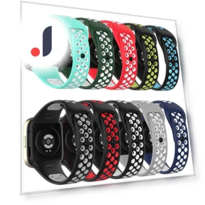 Breathable Silicone Watch Strap — Bands, Manjie
