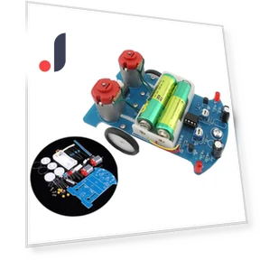 DIY Kit Intelligent Tracking Line Car Kit DC Motor Electronic Assembly Smart Car Patrol Car Parts — Car Accessories & Gadgets, World Auto Parts