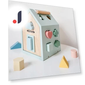 Educational Geometric Shape Matching Building Block Smart House — Construction Kits, TK Toys