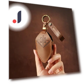 Genuine Leather Smart Key Cover — Key Holders & Accessories, GearUp AutoMoto
