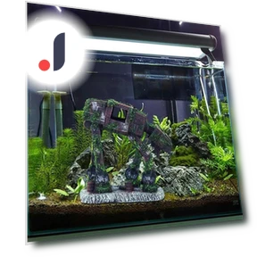 Micro Landscape Robot Dog Aquarium Decoration — Coral Decor, gaodaidecoe