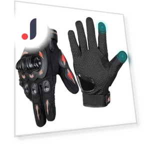 Motorcycle Bicycle Smartphone Touch Screen Gloves — Gloves, SAMURAI STYLE