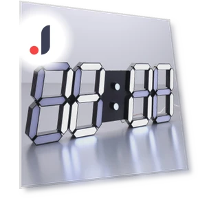 Silent Digital Wall Clock — Wall, VantaGoods