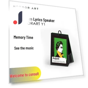 Smart Bluetooth Speaker and Photo Frame with Floating Song Lyrics and Calendar — Digital Frames, ElectroCN