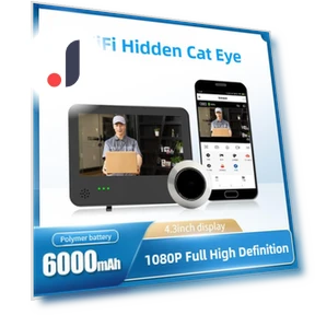 Smart Electronic Cat Eye WiFi Video Doorbell — Smart Home Security, Crown Global