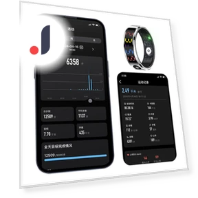 Smart Ring with Display Screen and Touch Health Manager — Smart Rings, Good Household Items