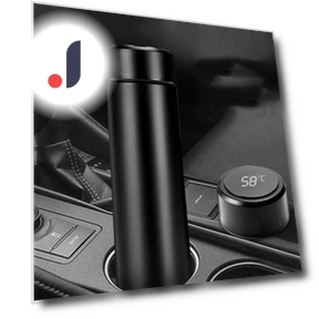 Smart Stainless Steel Thermos with LCD Touch Screen — Beverage Warmers, mujin