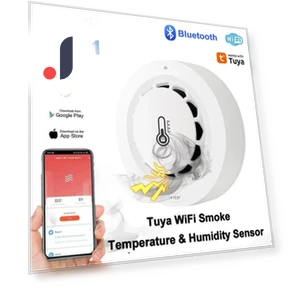 Smoke Alarm with Temperature and Humidity Sensor — Smoke Detectors, Meiteai-All