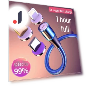 Ultra-Fast Magnetic Charging Cable 5A — Chargers & Cables, AI Supermarket
