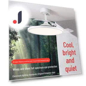 Ultra-Thin Silent Ceiling Light with Fan and Full Eye Protection — Ceiling Fan Lighting Solutions, WoW Home