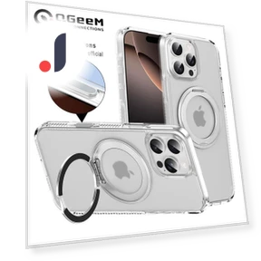 360° Rotating Bracket Magnetic Clear Case with Touch Buttons — Phone Accessories, QGeeM