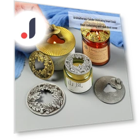 Aromatherapeutic Candle with Smart Dust Collector and Fire Extinguisher — , Deals Depot