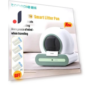 Automatic Self-Cleaning Cat Litter Box — Waste Bins, Rainbow Rain