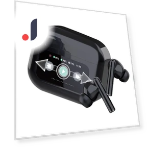Bluetooth Earbuds with Touch LCD Display — In-Ear Headphones, Kayomart