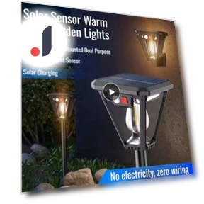 Courtyard Wall Lamp with Motion Sensor — Outdoor Security & Flood Lighting, guangbaokejki
