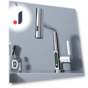 Digital Display Waterfall Faucet — Sink Faucets & Parts, Harmonious Living Home
