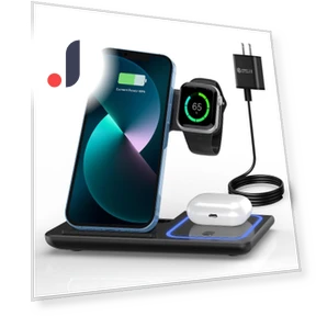 Folding Wireless Charger and Phone Holder — Power Hubs, Smarter than future