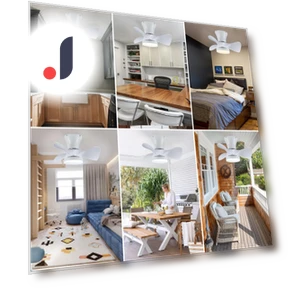 Modern Ceiling Fan with LED Lighting — Ceiling Fan Lighting Solutions, Luminaire Lighting Mall
