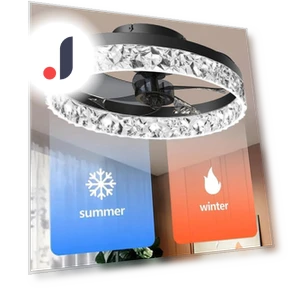 Modern Ceiling Fan with Light — Ceiling Fans, Luminaire Lighting Mall
