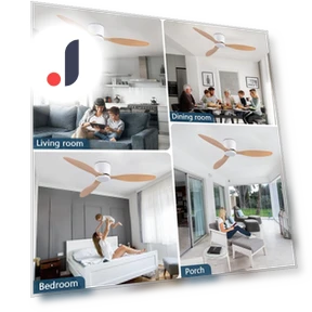 Modern Ceiling Fan Without Light — Ceiling Fans, Luminaire Lighting Mall