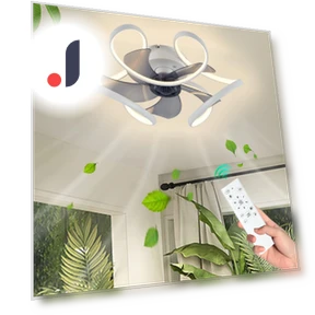 Modern Ceiling LED Light Fixture with Fan — Ceiling Fan Lighting Solutions, Seahorse Home