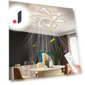 Modern Chandelier Fan with Smart Light — Ceiling Fans, Seahorse Home