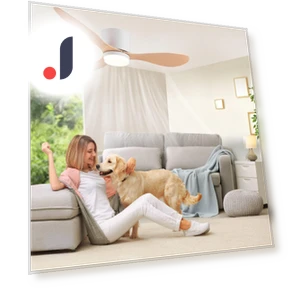 Modern Silent Ceiling Fan with Light — Ceiling Fan Lighting Solutions, Luminaire Lighting Mall