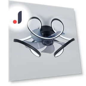 Modern Smart Ceiling Fan with Light — Overhead Lighting, Seahorse Home